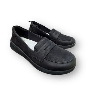 Clarks Cloudsteppers Sillian Penny Loafer Slip on Shoes Black US Size 10